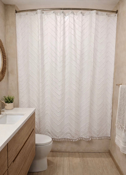 Capri Tufted Shower Curtain