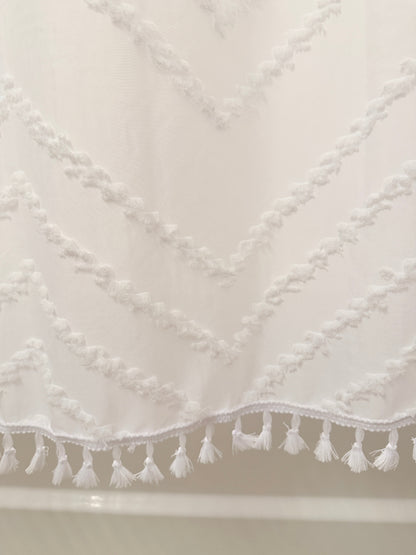 Capri Tufted Shower Curtain