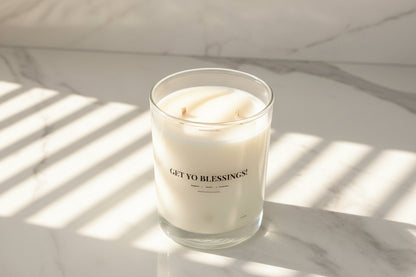 Get Yo Blessings! - Soy Wax Candle 10oz with Lid